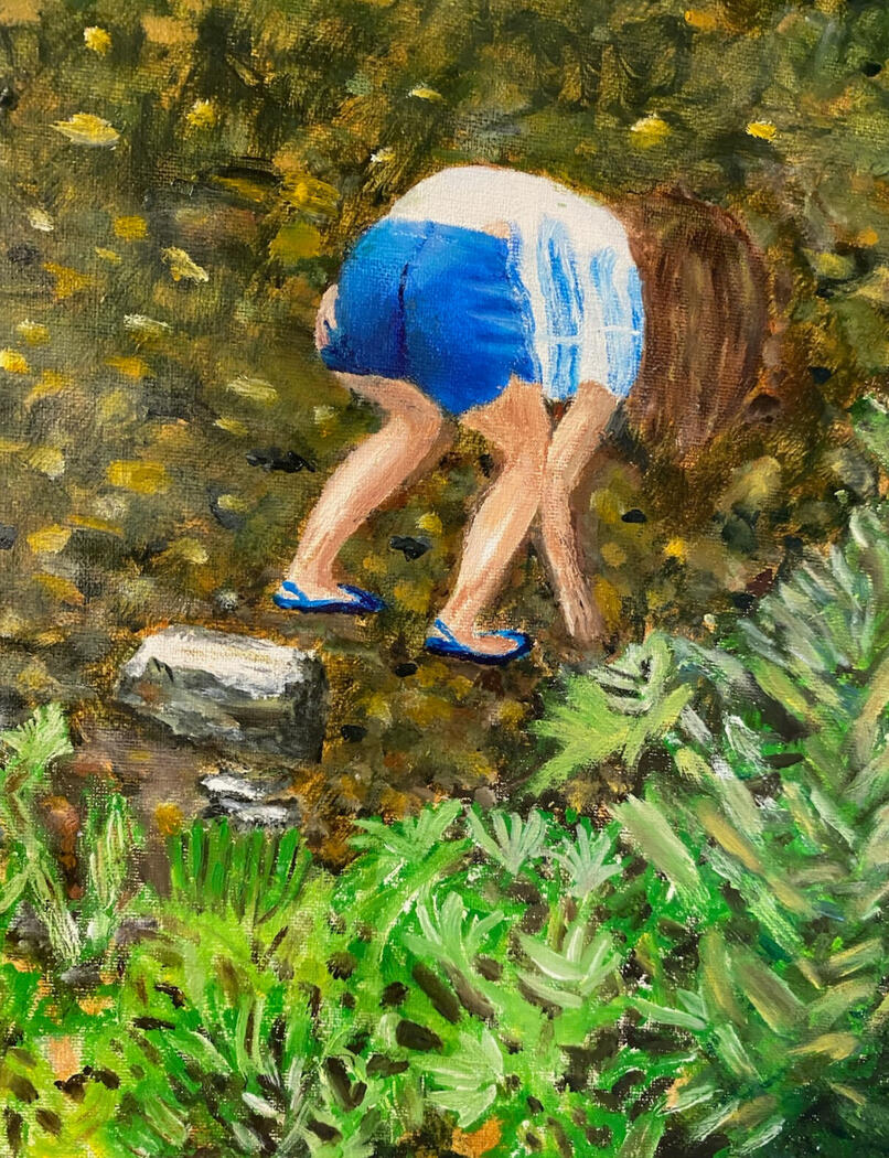 Girl in Stream