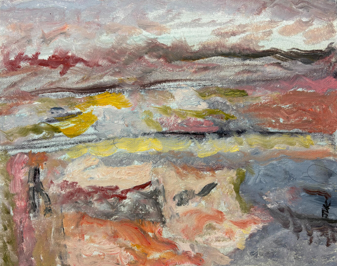 Figure in Abstract Field