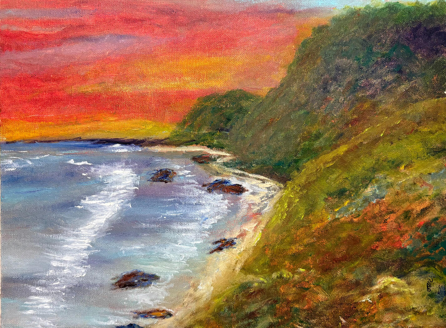 Costa Rican Coast at Sunset